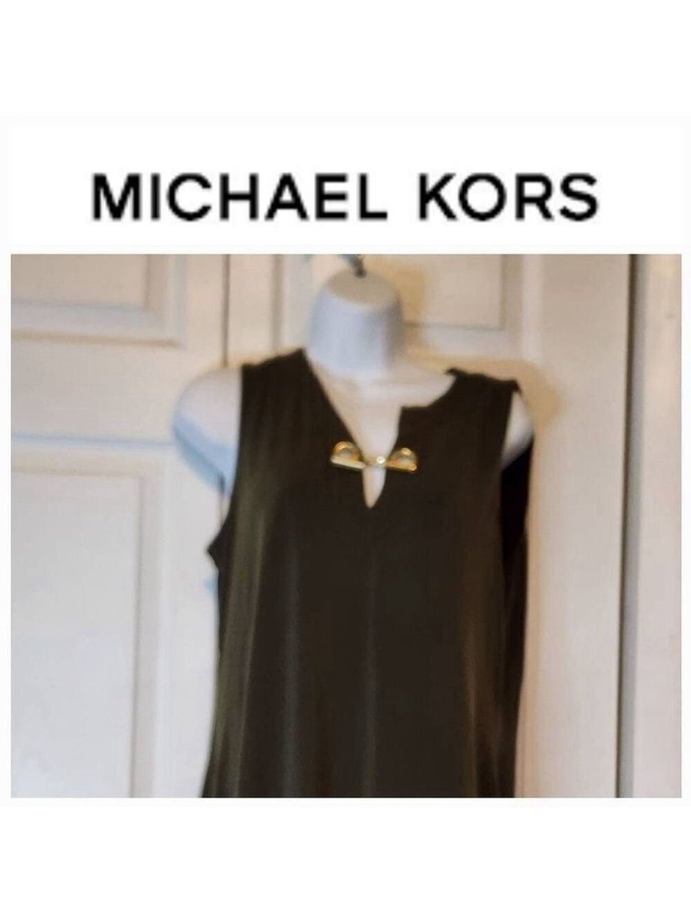 Michael Kors Olive Sleeveless Blouse